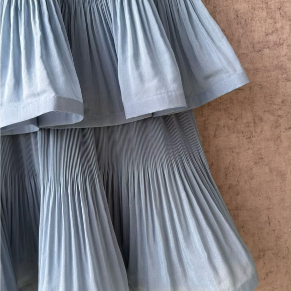 NWOT Zimmermann Elegant Blue Tiered Midi Dress, Size AU 2 = M - Picture 9 of 11